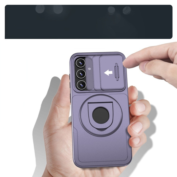 Чохол для Samsung Galaxy S23 FE, Military Magnet, для MagSafe, фіолетовий