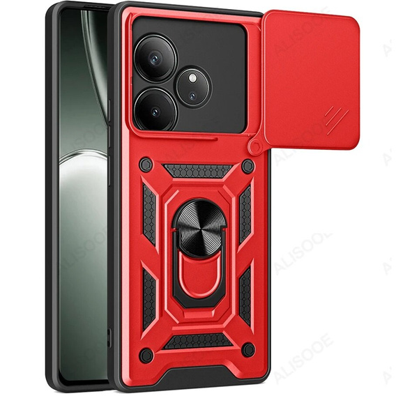 Чехол NOX Camera Slide Realme GT 6 / 6T, CamShield Slide, красный