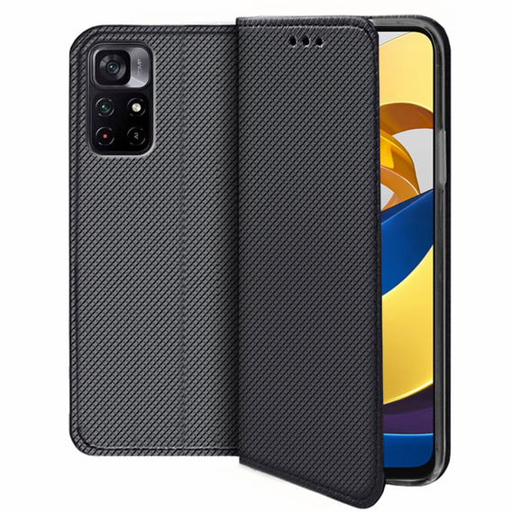 Откидной чехол для Xiaomi Poco M4 Pro 5G / Redmi Note 11S 5G, Wallet Smart Magnet, синий