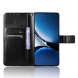 Футляр з клапаном для Xiaomi Poco X7 Pro 5G, Crazy Horse Wallet, чорний