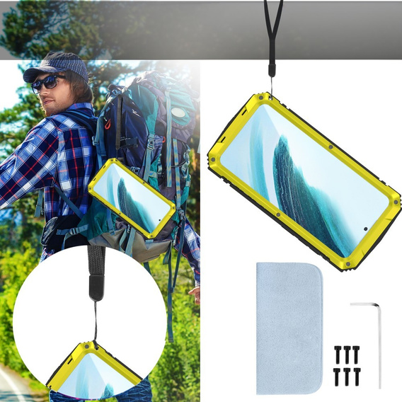 Броньований чохол для Samsung Galaxy S25+ Plus, R-JUST, жовтий