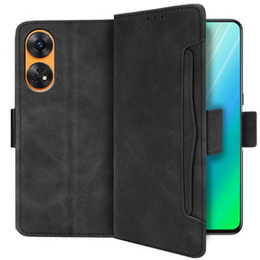 Футляр з клапаном для Oppo Reno8 T, Card Slot, чорний