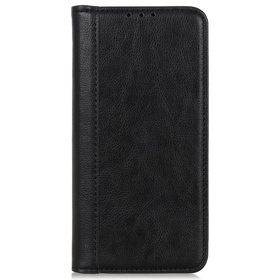Чoхол до Samsung Galaxy S24 Ultra, Wallet Litchi Leather, чорний