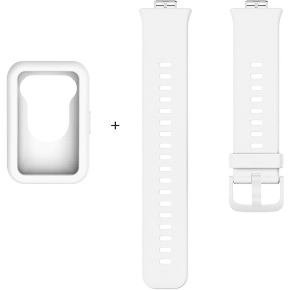 Прозорий ремінець з футляром до Huawei Watch Fit, White