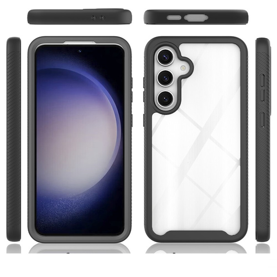 Чoхол Shockproof до Samsung Galaxy S24 FE, із захисним екраном, чорний