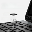 Чохол + клавіатура Galaxy Tab S8+ / Tab S7 +/ Tab S7 FE, NILLKIN Bumper Pen Slot, чорний