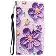 Чохол-книжка для Xiaomi Redmi 13C / Poco C65, Wallet, Painted Flowers, фіолетовий