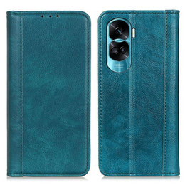 Чехол до Honor 90 Lite 5G, Wallet Litchi Leather, зелёный
