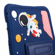 Детский силиконовый чехол для Samsung Galaxy Tab A9 T220 X110 / X117, Armoured, Astronaut, темно-синий