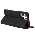 Шкіряний чохол для Samsung Galaxy S22 Ultra, ERBORD Grain Leather, чорний