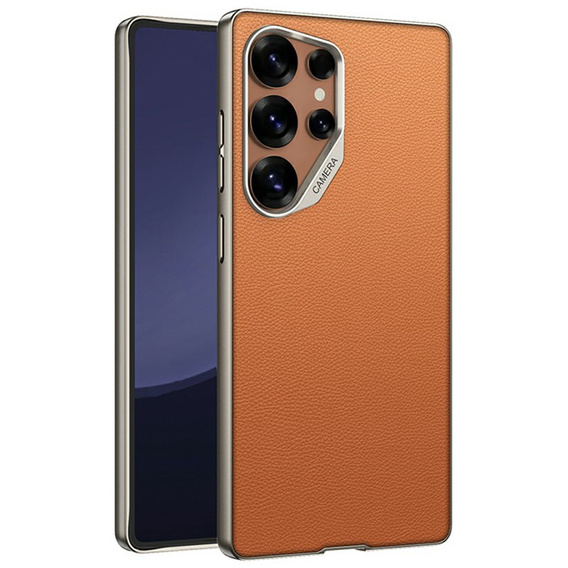 Чехол до Samsung Galaxy S25 Ultra, GKK Leather, оранжевый