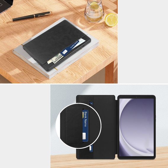 Чехол до Samsung Galaxy Tab A9, Business Card, чёрный