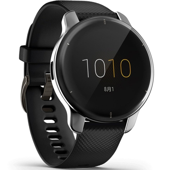 Чехол 2в1 с защитой экрана для часов Garmin Venu 2 Plus, Silver