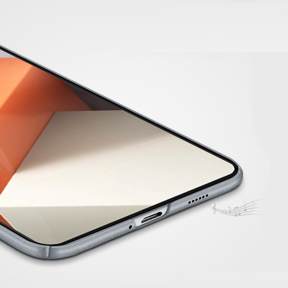 чехол MOFI для Xiaomi Redmi Note 13 Pro+, тонкий, чёрный