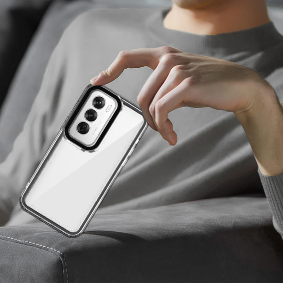 Чoхол до Oppo A80, Fusion Hybrid, прозорий / чорний