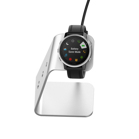 Алюминиевая USB док-станция для Garmin Fenix 7/7S/7X/6/6X/6S, серебристый