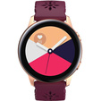 Силиконовый ремешок 22mm Soft Hollowed-out, Wine Red