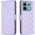 Откидной чехол для Xiaomi Redmi Note 13 Pro 5G, Wallet, BINFEN COLOR, фиолетовый