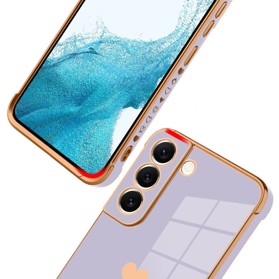 Чoхол до Samsung Galaxy S22, Electro heart, фіолетовий