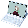 Чохол + клавіатура iPad 10.2" 2021/2020/2019 (9/8/7 gen.) / Air 10.5" 2019 (3 gen.), Leather Pen Slot, світло-блакитний