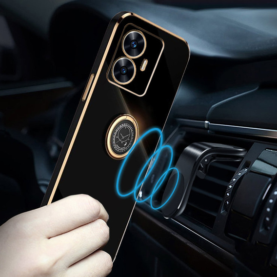 Чехол до Realme C55, Electro Ring, чёрный