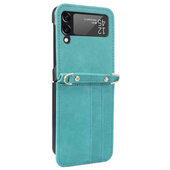 Чохол Leather Card Slots для Samsung Galaxy Z Flip3 5G, Green