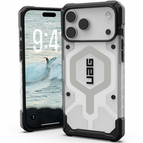Чохол Urban Armor Gear для iPhone 17 Pro Max, Pathfinder MagSafe, Ice/Silver