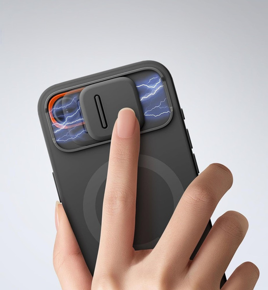 SURITCH - Магнитный защитный чехол с крышкой камеры и подставкой для iPhone 16e