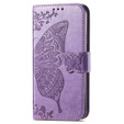 Откидной чехол для Samsung Galaxy A36, Butterfly, фиолетовый