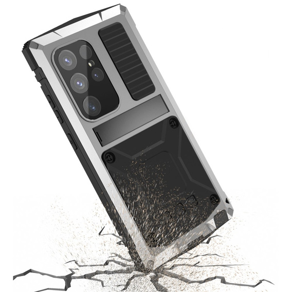 Бронированный чехол для Samsung Galaxy S25 Ultra, R-JUST, серебряный