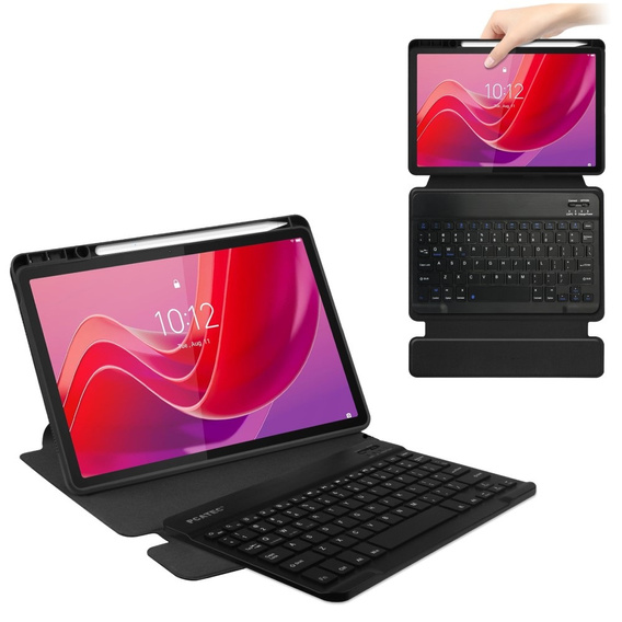 Чохол клавіатура для Lenovo Tab M11, Rotary 360° Leather, чорний