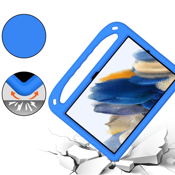 Детский чехол для Samsung Galaxy Tab A9+, детский чехол с ручкой, синий
