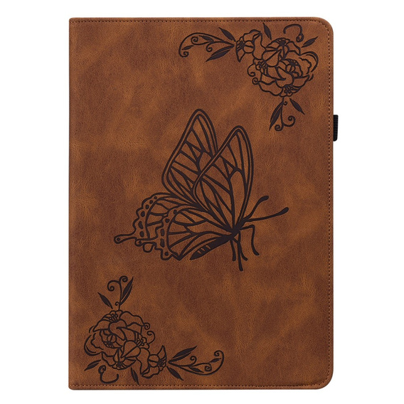 Чехол для Lenovo Tab M11, Butterfly, коричневый