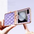 Чохол для Samsung Galaxy Z Flip5 5G, Electro Stitching, фіолетовий