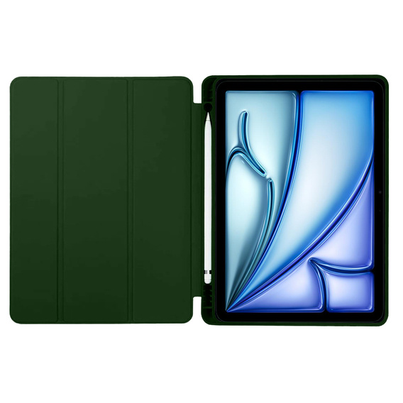 Чехол для Apple iPad Air 11" 6 gen. 2024 (A2902, Smartcase с местом для стилуса, тёмно-зелёный