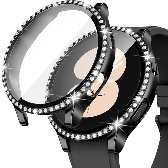 2в1 чохол та захисне скло для годинника Samsung Galaxy Watch 5 44mm, Black