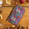 Чохол-книжка для Xiaomi Redmi 13C / Poco C65, Wallet, Kaleidoscope, різнокольоровий