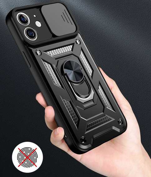 Чехол NOX Camera Slide iPhone 12 Mini, CamShield Slide, чёрный