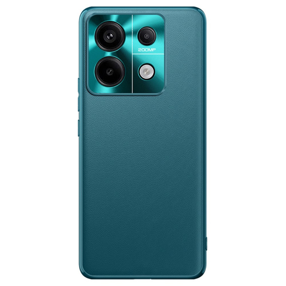 Шкіряний чохол для Xiaomi Redmi Note 13 5G, leather hybrid, зелений
