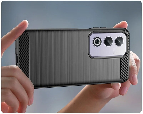 Чехол до Oppo A80, Carbon, чёрный