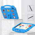 Детский чехол для iPad 10.2" 2021/2020/2019 (9/8/7 gen.) / Air 10.5" 2019 (3 gen.), Cute Patterns, с подставкой, синий