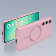 Чехол для Samsung Galaxy A26, ColorMag, для MagSafe, розовый + закаленное стекло 9H
