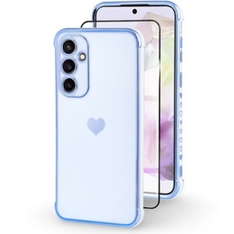 Чохол для Samsung Galaxy A35 5G, Electro heart, м'яти + Full Glue Ceramic Glass