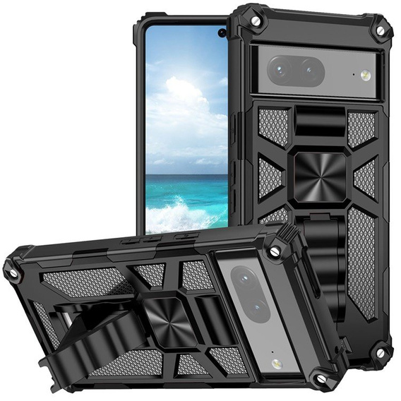 Чехол до Google Pixel 7, Armor Kickstand, чёрный