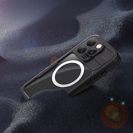 Водонепроникний чохол IP68 для iPhone 16 Pro, SHELLBOX MagSafe, чорний