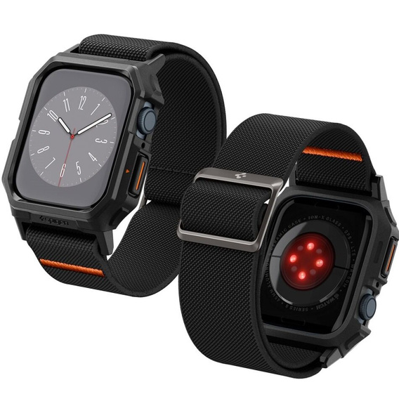 Чехол ремешок SPIGEN до Apple Watch 4/5/6/7/SE 44/45mm, Rugged Armor Pro, Charcoal Grey