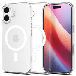 Чохол Spigen для iPhone 17, рідкокристалічний MagSafe, прозорий/білий