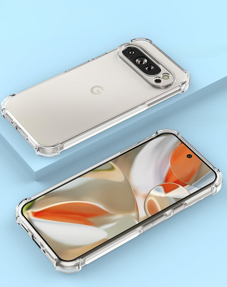Чехол до Google Pixel 9 Pro XL, Dropproof, прозрачный
