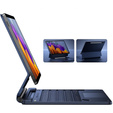 Чехол-клавиатура для Samsung Galaxy Tab S7 / S8, Dexnor Magnetic Keyboard Touchpad, синий