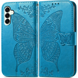 Откидной чехол для Samsung Galaxy S25 FE, Butterfly, синий
